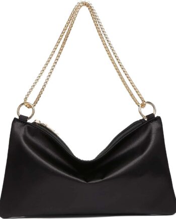 Women’s Satin Evening Shoulder Purse Elegant Handbag